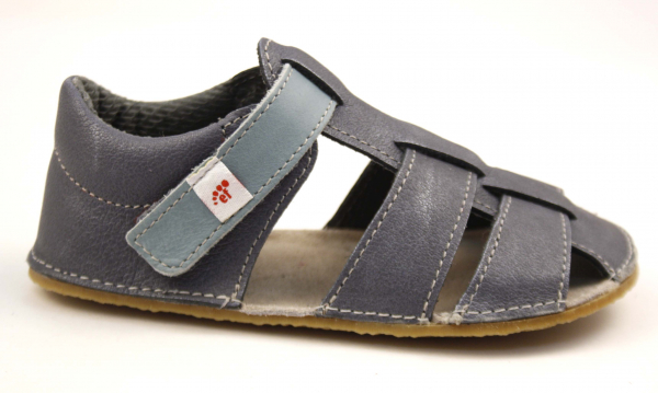 Ef Barefoot sandálky 344 Šedá modrá