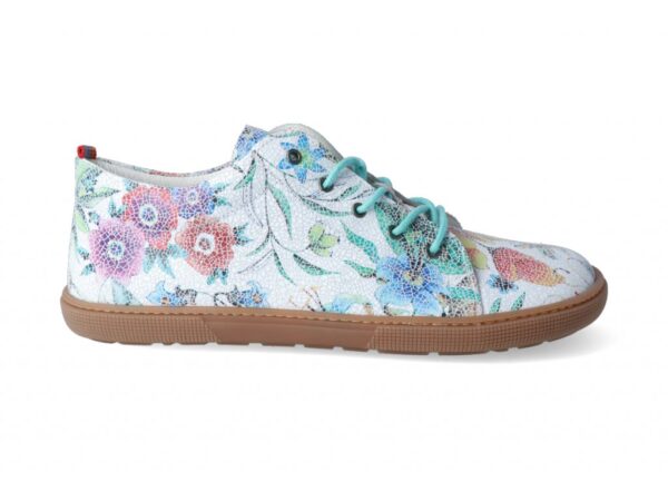 BAREFOOT TENISKY KOEL4KIDS - LADY WHITE FLOWERS