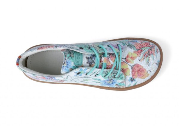 BAREFOOT TENISKY KOEL4KIDS - LADY WHITE FLOWERS