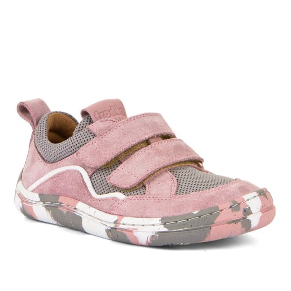 Froddo Barefoot tenisky GREY/PINK D-VELCRO (G3130200-6)